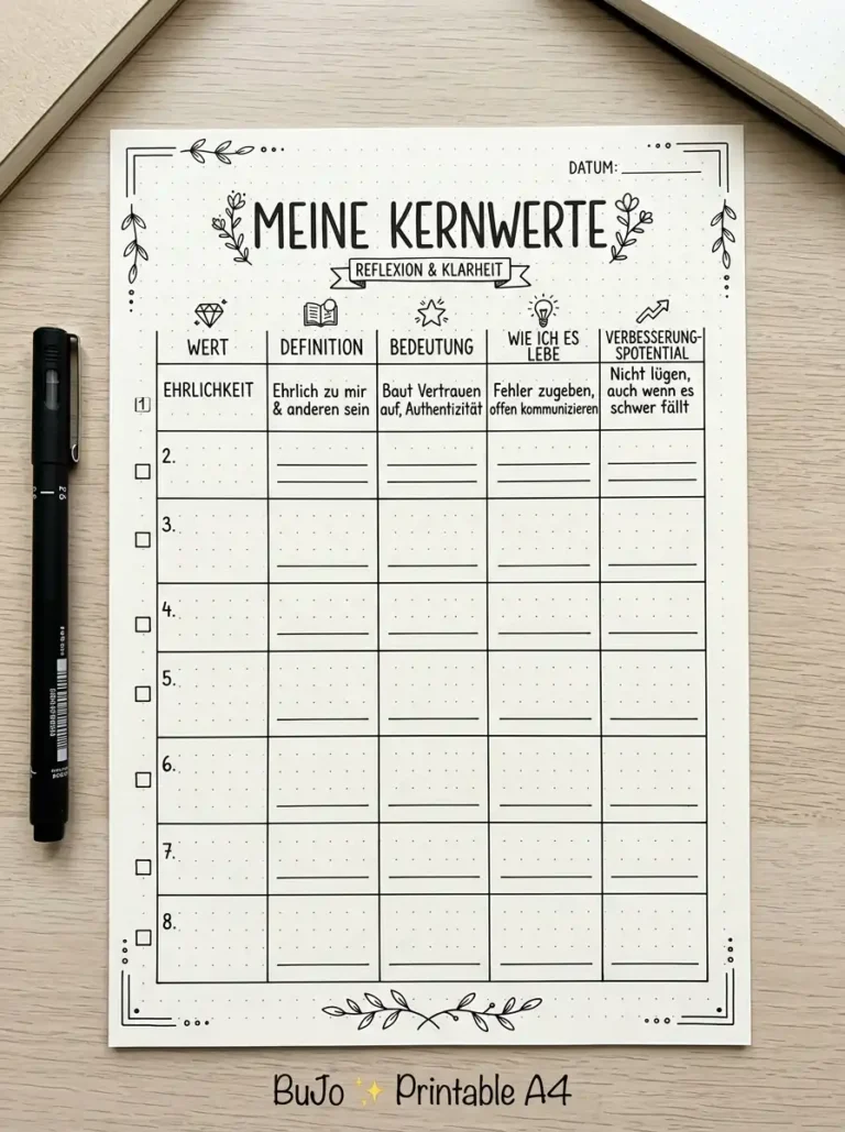 15 About Me Bullet Journal Deutsch Ideen