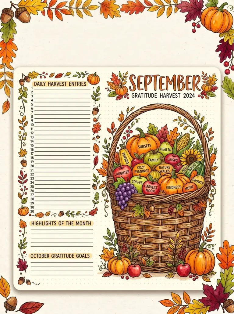 9 September Bullet Journal Pages Ideas