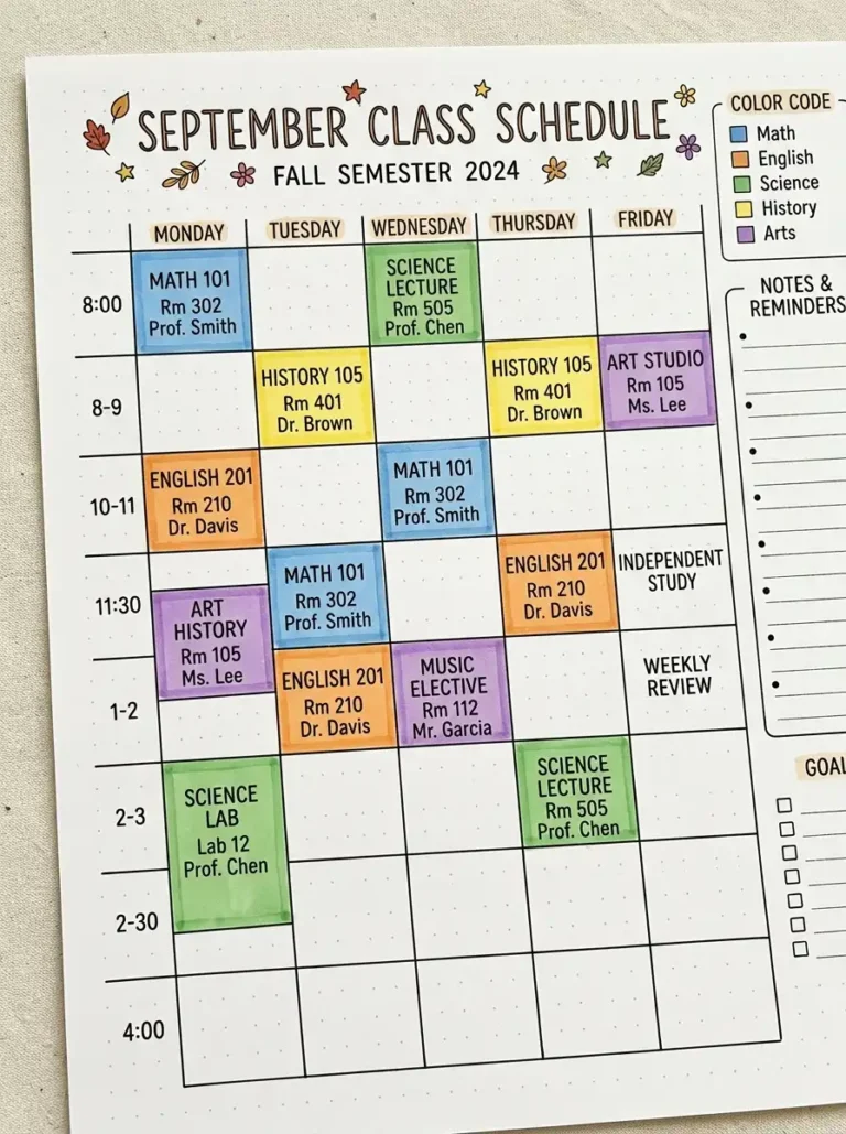 14 September Bullet Journal for Schools
