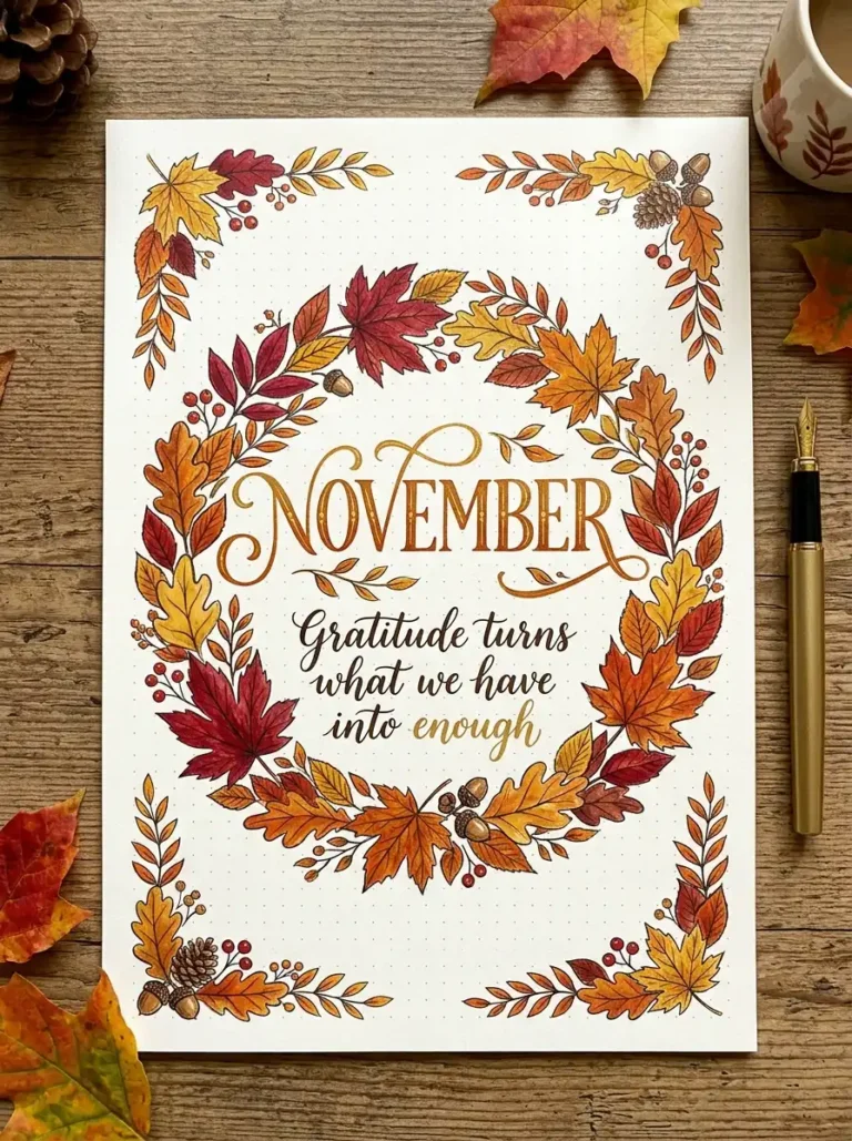 18 November Bullet Journal Ideas